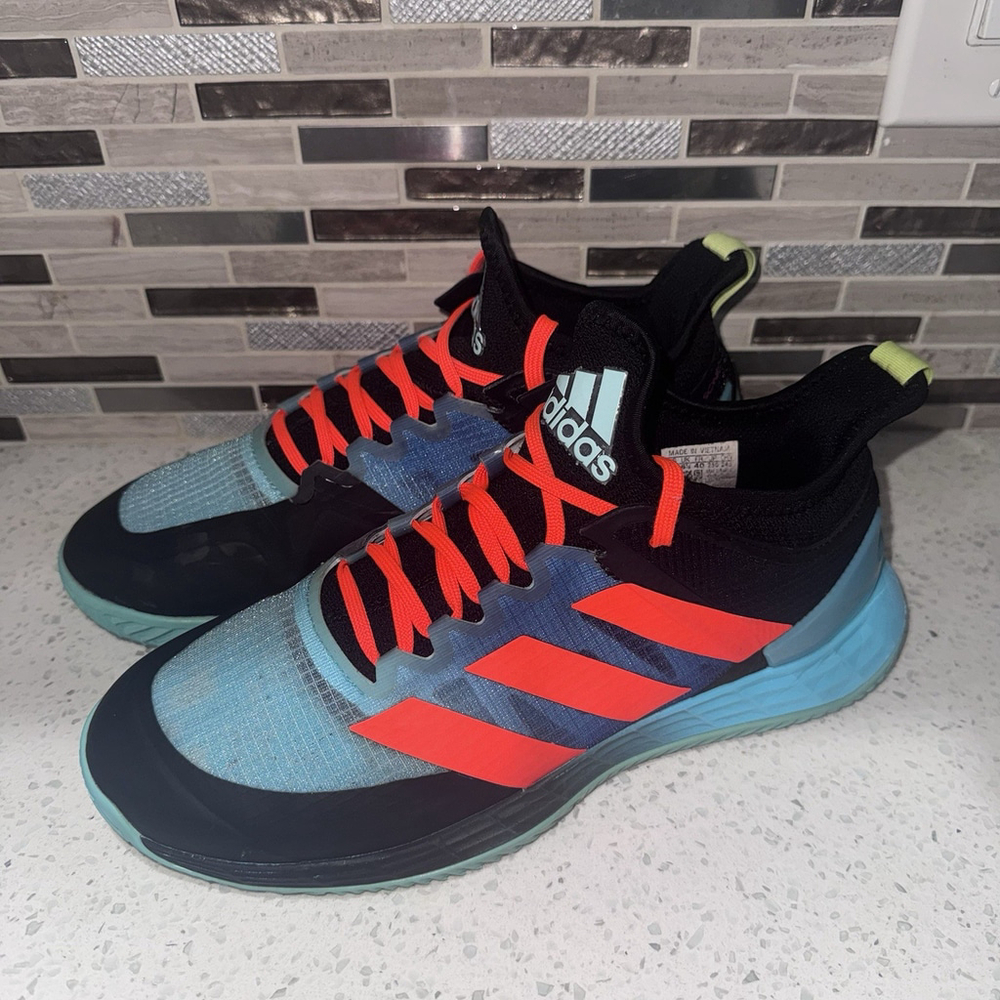 adidas Adizero Ubersonic 4 Tennis Clay Court Alexander Zverev Pulse Aqua Size 7